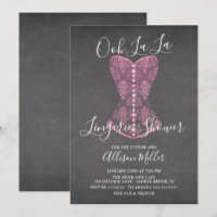 Chá de panela de Lingerie do Corset rosa
