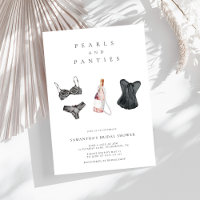 Chá de panela de Lingerie moderna de Pérolas e Cal