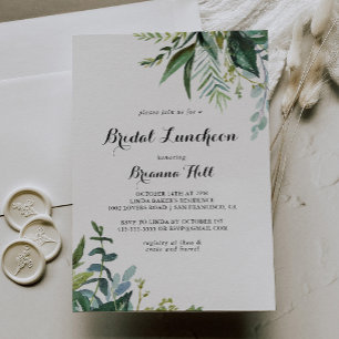 Convite Chá de panela de Luncheon Bridal