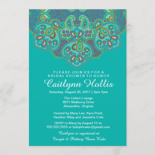 Convite Chá de panela de Mandala Inspirado Hindu Ornamenta