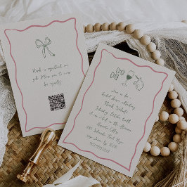 Convite Chá de panela de manual Dolce Vita