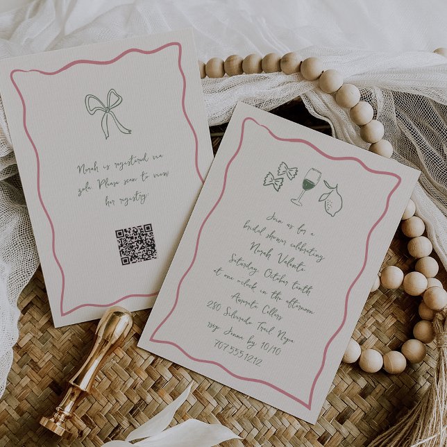 Convite Chá de panela de manual Dolce Vita (Criador carregado)