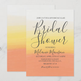 Convite Chá de panela de milho doce do Halloween