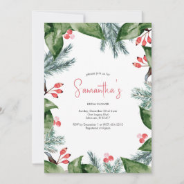 Convite Chá de panela de Natal I da Modern Botander