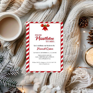 Convite Chá de panela de Natal MIstlet para a Sra.