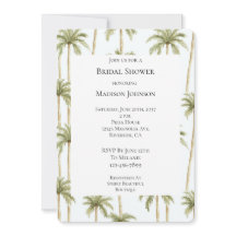 Chá de panela de Palmeiras brancas tropicais