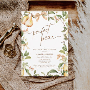 Convite Chá de panela de Par Perfeito Floral de Aquarela