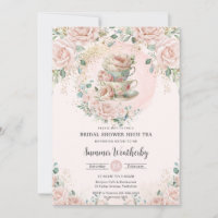 Chá de panela de Partido Chic Blush Floral High Te