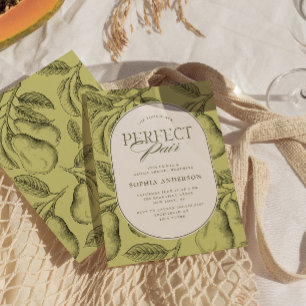 Convite Chá de panela de Pear de Imagem Perfeita