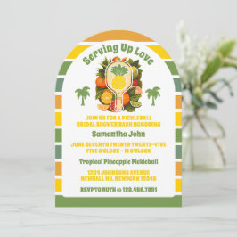 Convite Chá de panela De Piceball De Abacaxi Tropical