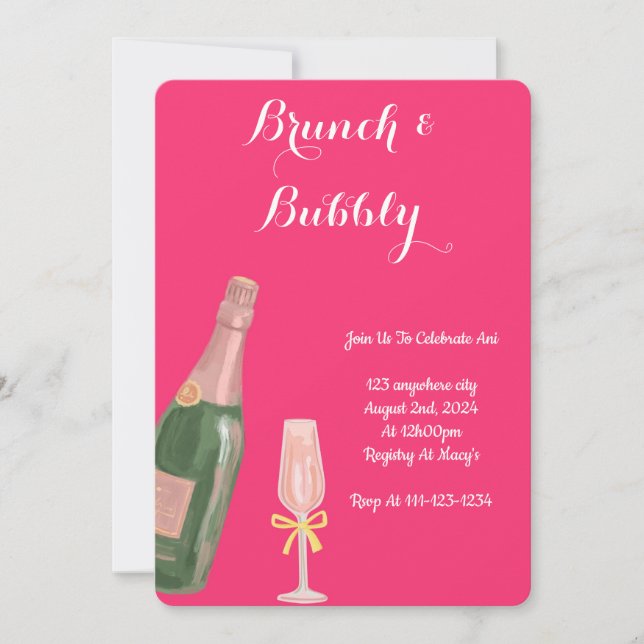 CONVITE CHÁ DE PANELA DE PINOS BRUNCH E BUBBLY (Frente)