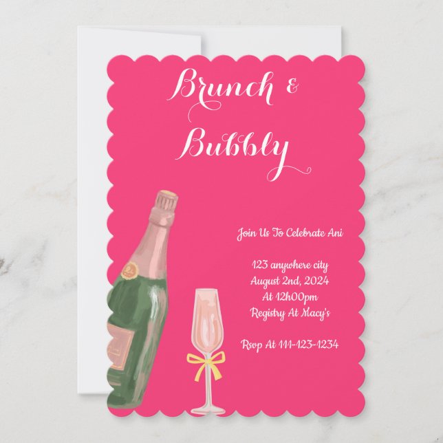CONVITE CHÁ DE PANELA DE PINOS BRUNCH E BUBBLY (Frente)