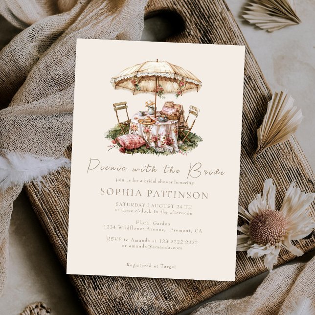 Convite Chá de panela de Piquenique de Ilustração de Água (Criador carregado)