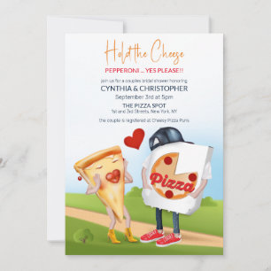 Convite Chá de panela de pizza