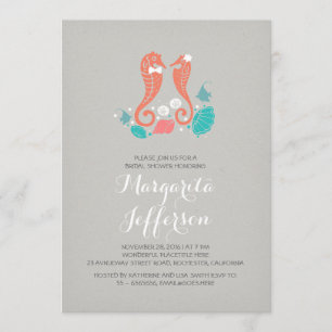 Convite chá de panela de praia Elegante