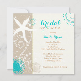 Convite Chá de panela de Praia Moderna