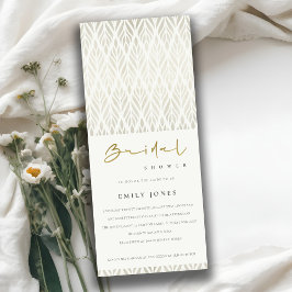 CONVITE CHÁ DE PANELA DE PRATA BRANCA DECO MODERNO ART MOD