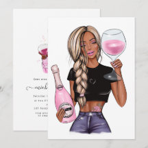 Chá de panela de Provando de vinho