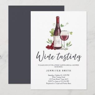 Convite Chá de panela de Provando de vinho convida a adega