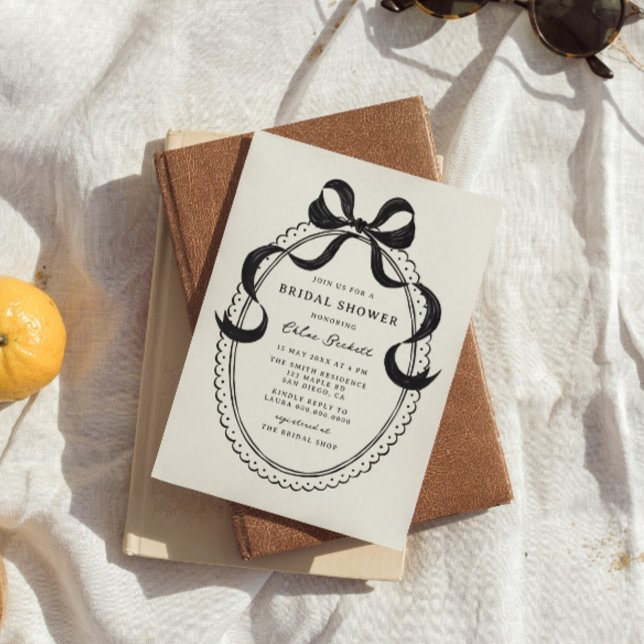 Convite Chá de panela de quadro do Arco desenhado à mão pr (Criador carregado)