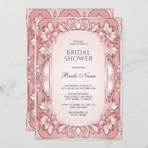 Chá de panela de Quadro Floral Rosa