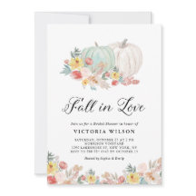 Chá de panela de queda de abóbora branco e azul