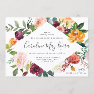 Convite Chá de panela de queda elegante