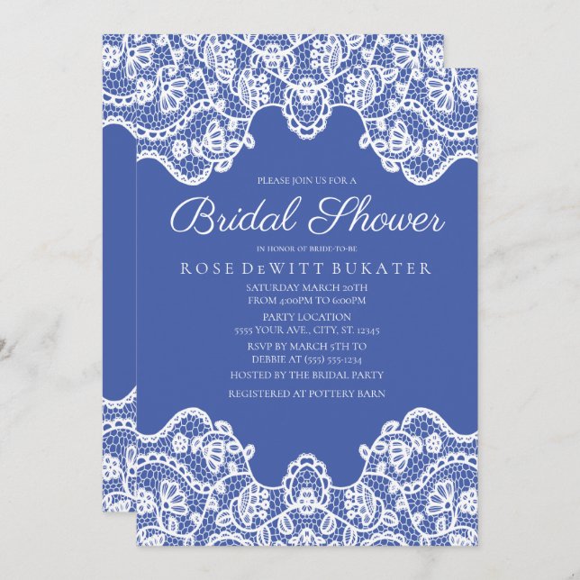 Convite Chá de panela de renda do país (Frente/Verso)