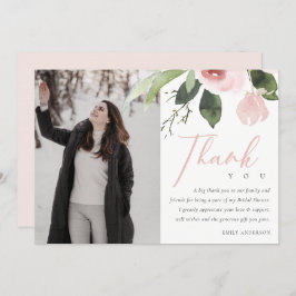 CONVITE CHÁ DE PANELA DE ROSA PINCO NEGRO, OBRIGADO PELA F