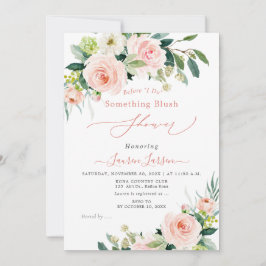 Convite Chá de panela de Rosas Rosa Rosa Blush do ArtsApp 