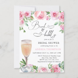 Convite Chá de panela de rosca rosa