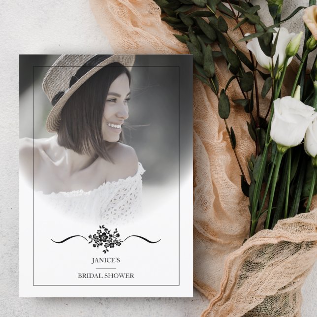 Convite Chá de panela de Script de Tipografia Chic Clássic (Criador carregado)