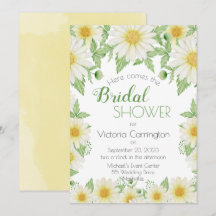 Chá de panela de Script do White Yellow Floral Dai