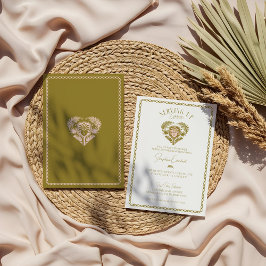 Convite Chá de panela de seleção de árvores tropicais