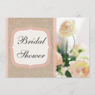 Convite Chá de panela de serapilheira da peônia do pêss