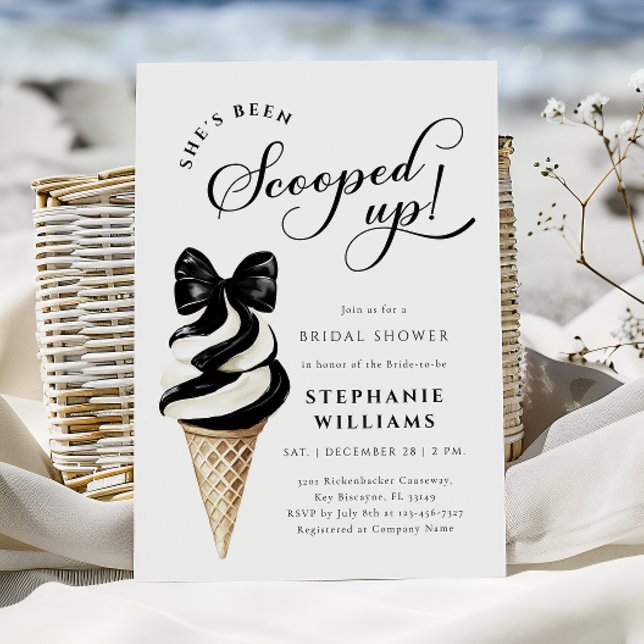 Convite Chá de panela de Sorvete moderno (Criador carregado)