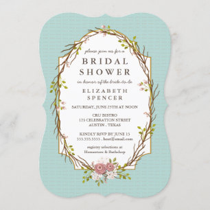 Convite Chá de panela de Terra do Jardim Florestal