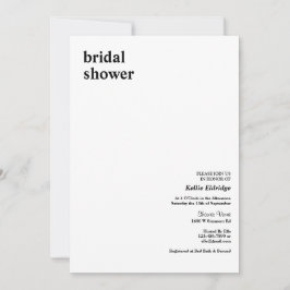 Convite Chá de panela de Tipo Moderno Simples