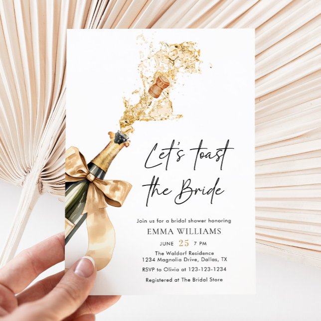 Convite Chá de panela de torre de Vamos Elegante Chic (Criador carregado)