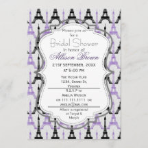 Chá de panela de Torre Eiffel de Paris Roxo Chic