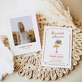 Convite Chá de panela de Verão tropical de praia