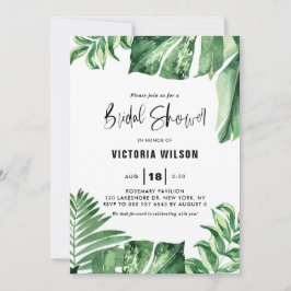 Convite Chá de panela de Verão Tropical Variegada