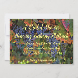 Convite Chá de panela de vinhas com talho