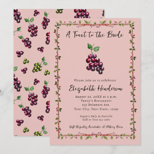 Convite Chá de panela De Vinho De Quintal