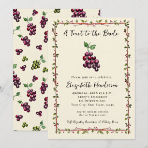 Convite Chá de panela De Vinho De Quintal