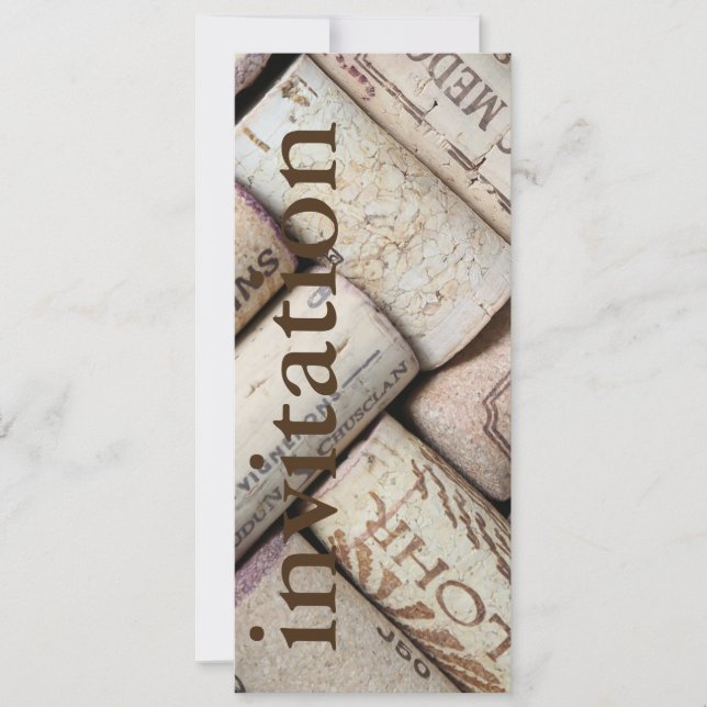 Convite chá de panela de vinho moderno (Frente)