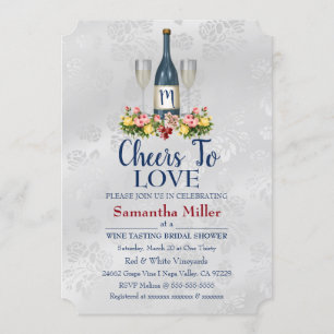 Convite Chá de panela De Vinhos