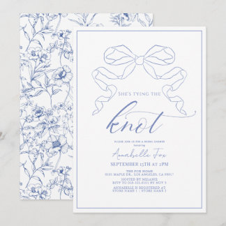 Convite Chá de panela do Casando Arco azul