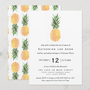 Convite Chá de panela do Pineapple