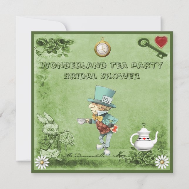 Convite Chá de panela do Tea Party (Frente)